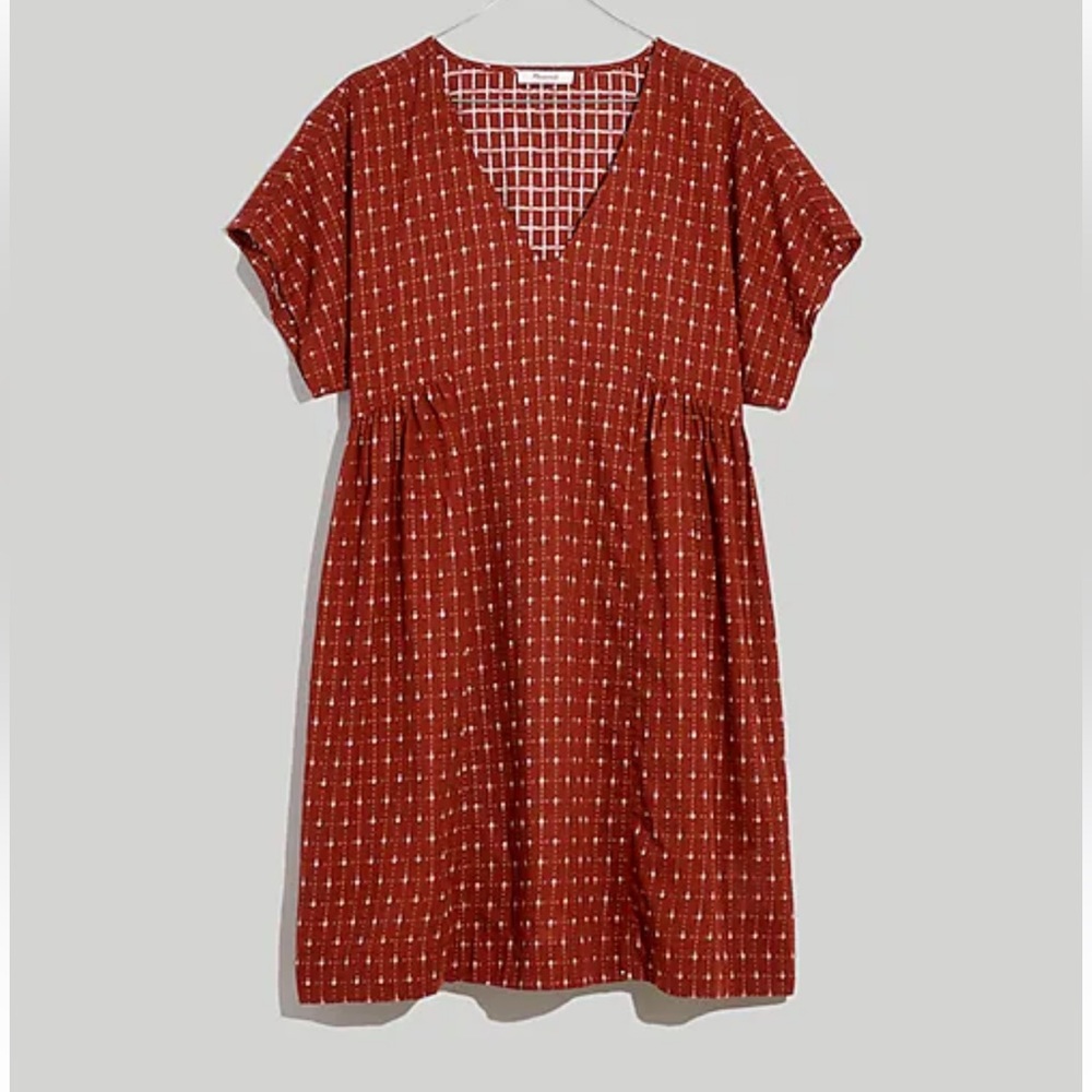 Madewell Jacquard Dolman-Sleeve Mini Dress, Size XS